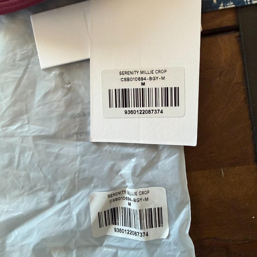 Crop Shop Boutique, Medium Burgundy Sports Bra, Serenity Millie, New with Tags - Picture 4 of 5